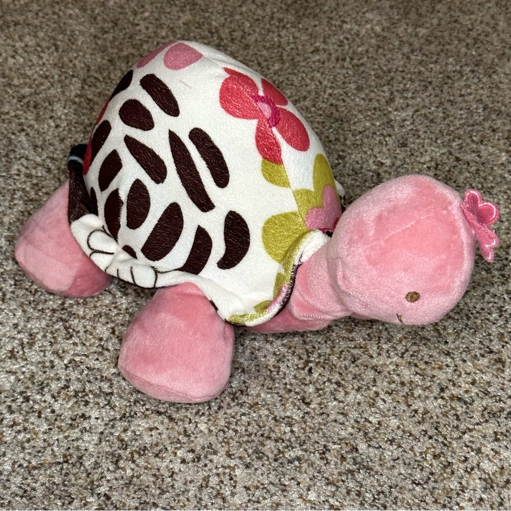 Flower Power Turtle Stuffed Animal